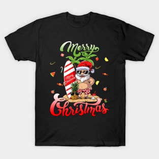 Merry Christmas Santa Hawaii T-Shirt